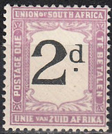 UNION OF SOUTH AFRICA  SCOTT NO J14  MINT HINGED   YEAR  1922 - Segnatasse