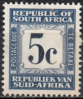 UNION OF SOUTH AFRICA  SCOTT NO J59  MINT HINGED  YEAR  1961  WMK 330 - Timbres-taxe