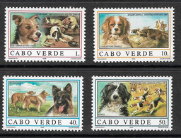Cabo Verde Cap Vert Cape Verde 1995 Chiens Dogs ** Fox Terrier Berger Allemand German Shepherd Cavalier King Charles - Cap Vert