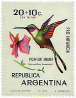 697294 MNH ARGENTINA 1970 PRO INFANCIA. AVES - Usados