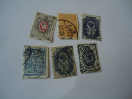 RUSSIA  USED   STAMPS   6 LOT  WITH POSTMARK - Andere & Zonder Classificatie