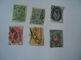 RUSSIA  USED   STAMPS   6 LOT  WITH POSTMARK - Otros & Sin Clasificación