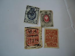 RUSSIA  USED   STAMPS   4 LOT  WITH POSTMARK - Otros & Sin Clasificación