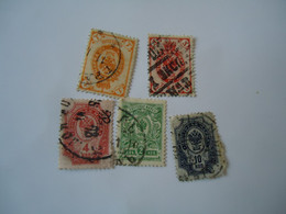 RUSSIA  USED   STAMPS   5 LOT  WITH POSTMARK - Otros & Sin Clasificación