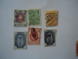 RUSSIA  USED   STAMPS   6 LOT  WITH POSTMARK - Other & Unclassified