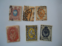 RUSSIA  USED   STAMPS   6 LOT  WITH POSTMARK - Otros & Sin Clasificación