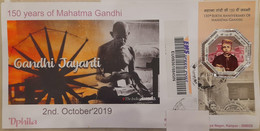 India 30th.January'2019 Beautiful Designer Envelope 71st.Martyr's Day Franked With Mahatma Gandhi Stamps Registered Used - Covers & Documents