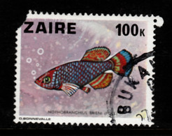 Tp De 1978 - Faune - Poissons D'Afrique -Notbobranchius Brieni, Poll - Y&T N° 908 Obli (0) - Gebraucht