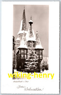 Michelstadt - S/w Rathaus 11   Weihnachtskarte - Poststempel 1960 Michelstadt Sb - Michelstadt