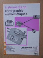 A. Ott (Kempten, Bayern) Instruments De Cartographie Mathematiques - Tarif 1970 - Cartes/Atlas