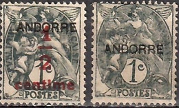 ANDORRE--- N°1 & 2 ---OBL VOIR SCAN - Used Stamps