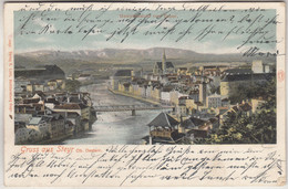 C5712) GRUSS Aus STEYR - OÖ - LITHO - Hauptansicht Von Tabor - 1903 - Steyr