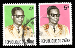 Tp De 1972 - Série Courante Général Mobutu - Y&T N°812/13 Obli (0) - Used Stamps