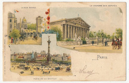 CPA - PARIS 8eme - Chambre Des Députés, Rue Royale, Place De La Bastille - Précurseur - Arrondissement: 08