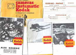 6 POCHETTES De PHOTOS (vides) Publicité Appareils KODAK - ALEX BOURDIÉ à MONTREUIL S/s BOIS - Années 40/50 - Matériel & Accessoires