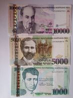 Armenia Arménie Armenien 2012 2015 1000, 5000, 10000 Dram Banknote UNC Uncirculated - Armenien