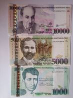 Armenia Arménie Armenien 2012 2015 1000, 5000, 10000 Dram Banknote UNC Uncirculated - Armenië