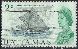 BAHAMAS 1967 QEII 2c Slate, Light Blue & Deep Emerald SG296 Used - 1963-1973 Interne Autonomie