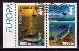 Azerbeidzjan  Europa Cept 2001  Type D Paar Gestempeld - 2001