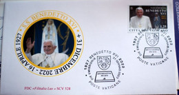 VATICAN 2023, POPE BENEDICT XVI, TRIGESIMO, TRIGEME, FDC - Unused Stamps