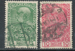 Autriche 1914 Michel 128-29, Yvert 136-37 - Sonstige & Ohne Zuordnung