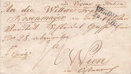 VM11 -  Lettera Con Testo Del 26 Febbraio 1844 Da Verona A Vienna - Tariffa 12 Kreuzer - - 1. ...-1850 Prefilatelia