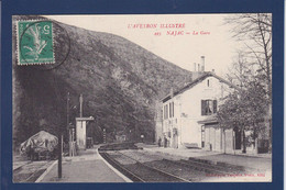 CPA [12] Aveyron > Najac Voir Dos La Gare Chemin De Fer - Najac