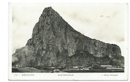 Gibraltar Rp Rppc Rock From Spain Paquebot 1932 Ship Mail To London Postmark Interest - Gibraltar