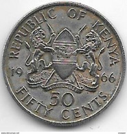 *kenya 50 Cents 1966  Km 4 Xf - Kenia