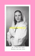 FAIRE PART DE COMMUNION De Marie Therese  LE HERRISSE   1971  à  HENON (22) - Communion