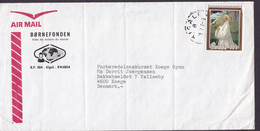 Rwanda Airmail CCF BØRNEFONDEN Children Aid Kigali 1985? Cover VALLØ, KØGE Denmark Mi. 1141 Holy Benedict - Other & Unclassified