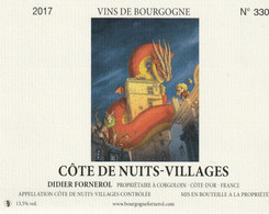 Etiquette Vin MISS PRICKLY Festival BD Vini BD Dijon 2020 (Animal Jack - Art De La Table