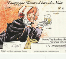 Etiquette Vin FOURQUEMIN Xavier Festival BD Vini BD Dijon 2022 (Miss Endicott - Tischkunst