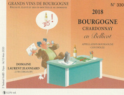 Etiquette Vin PICA Festival BD Vini BD 2020 (Les Profs - Tischkunst