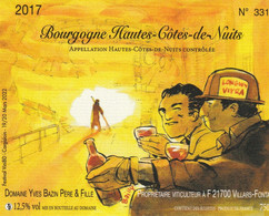 Etiquette Vin BAILLY Vincent Festival BD Vini BD 2020 (Longwy - Tischkunst
