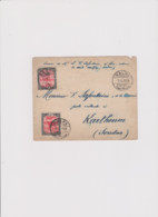 LETTRE DEPART HALFA SOUDAN POUR KARTHOUM SOUDAN Me FONTAINE à LUI - MEME 1905 - Cartas & Documentos
