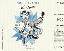 Etiquette Vin VANOLI Vincent Festival BD Vini BD 2022 (Contes De La Désolation - Arte Della Tavola