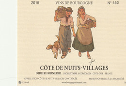 Etiquette Vin EFA Festival BD Vini BD 2018 (L'Âme Du Vin - Dishes
