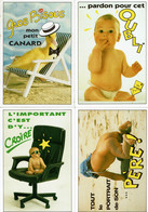 4 Cartes Postales Humoristiques - LE BEBE -Les Funnys - Editions Cely -  N° 95-43 / 95-47 / 95-51 / 95-62 - Cartoline Umoristiche