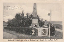 AK Schlachtfelder 16.8.1870 - Denkmal Des Ostfriesischen Inf.-Regt. 78 - Bei Flavigny - Ca. 1915 (63421) - War Memorials