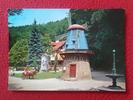 POSTAL POST CARD CARTE POSTALE BÉLGICA BELGIUM BELGIQUE SPA EL PARQUE LE PARC DES SEPT HEURES, MOLINO ? PONY CON CARRO.. - Bredene