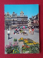 POSTAL POST CARD CARTE POSTALE BÉLGICA BELGIUM BELGIQUE BRUXELLES BRUSSEL BRUSELAS GRAND PLACE LE ROI D'ESPAGNE..ETC VER - Places, Squares