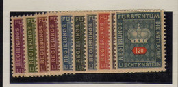Liechtenstein -  (1950) -  . Timbres De Service  - Neufs** - MNH - Dienstmarken