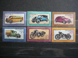 Cars Motorbikes # Poland Polska 1987 MNH #Mi. 3092/7 - Expéditions Arctiques