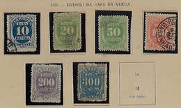 Brazil 1906 Postage Due Typographed Numbers Stamp Colors Used - Timbres-taxe