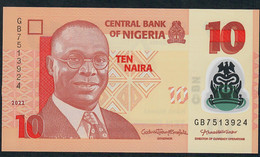 NIGERIA P39r  10 NAIRA 2022 #GB Signature 23    UNC. - Nigeria