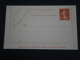 FRANCE LETTRE ENVELOPPE COURIER SEMEUSE 10C 138 ENTIER POSTAL CARTE LETTRE NUMERO DATE 635 - Cartes-lettres