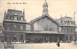 Belgique - Huy - La Gare Du Nord - Animé - Attelage - Horloge  - Carte Postale Ancienne - Hoei