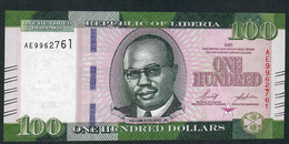 LIBERIA NLP 100 DOLLARS 2021 #AE   UNC. - Liberia