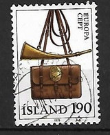 ISLANDE: EUROPA :sacoche Et Cor De Postillon  N°493  Année:1979 - Gebraucht